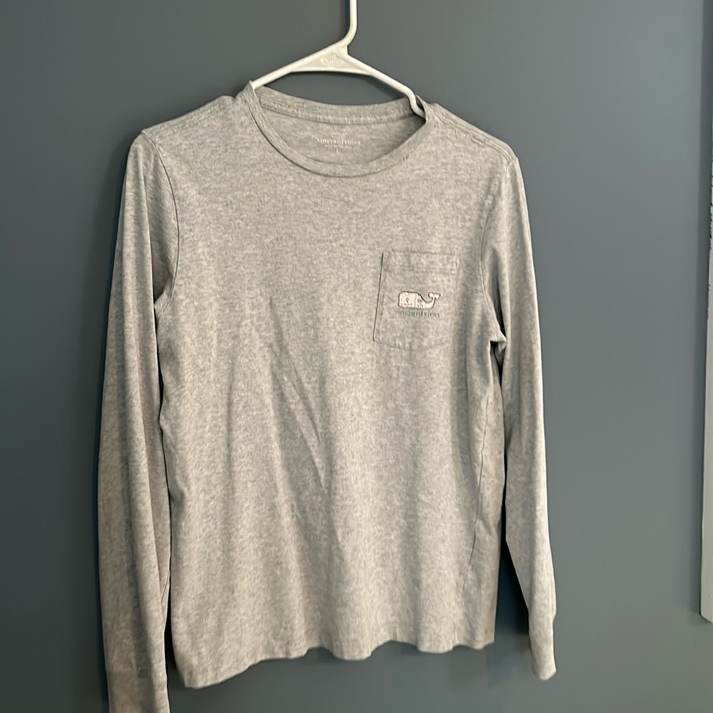 Vineyard vine boys hockey long sleeve shirt